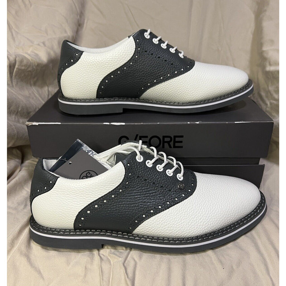 G/FORE Shoes Gfore G4 Golf Shoe Mens 25 Saddle Gallivanter Soft Spike Sneaker Blue Skull